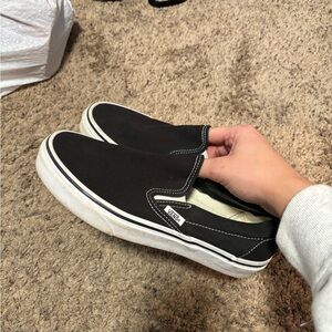 Vans Black Slip-On Sneakers